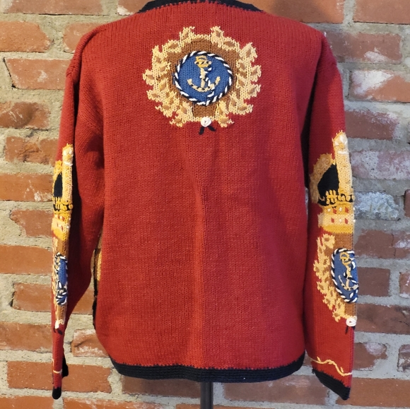 Eagle Eye collectibles 1995 cotton medium Nautical Themed Sweater - Picture 4 of 7